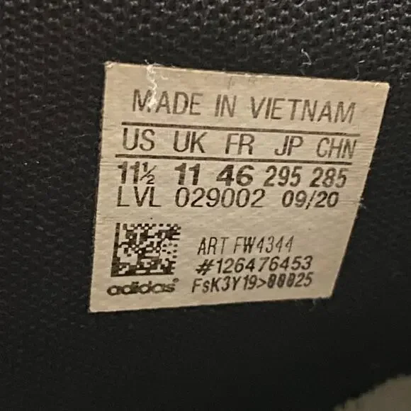 Adidas Men's  'Pro Model 2G' Lace Up Sneakers in Cloud White/Black Size 11.5 - Picture 9 of 9